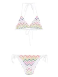 Missoni zigzag-print bikini - White