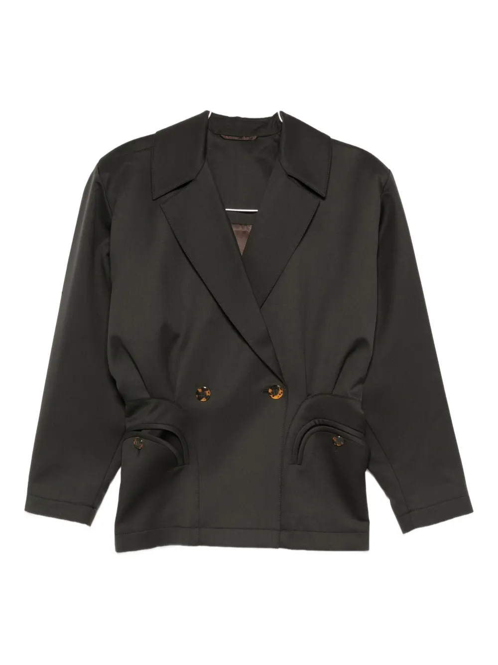 Blazé Milano Double-breasted Blazer In Black