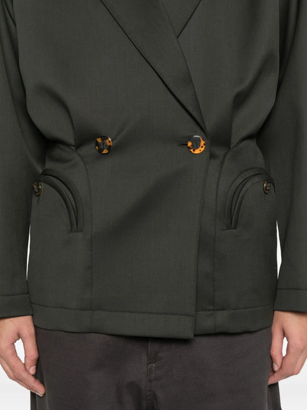 Blazé Milano Double-breasted Blazer In Black
