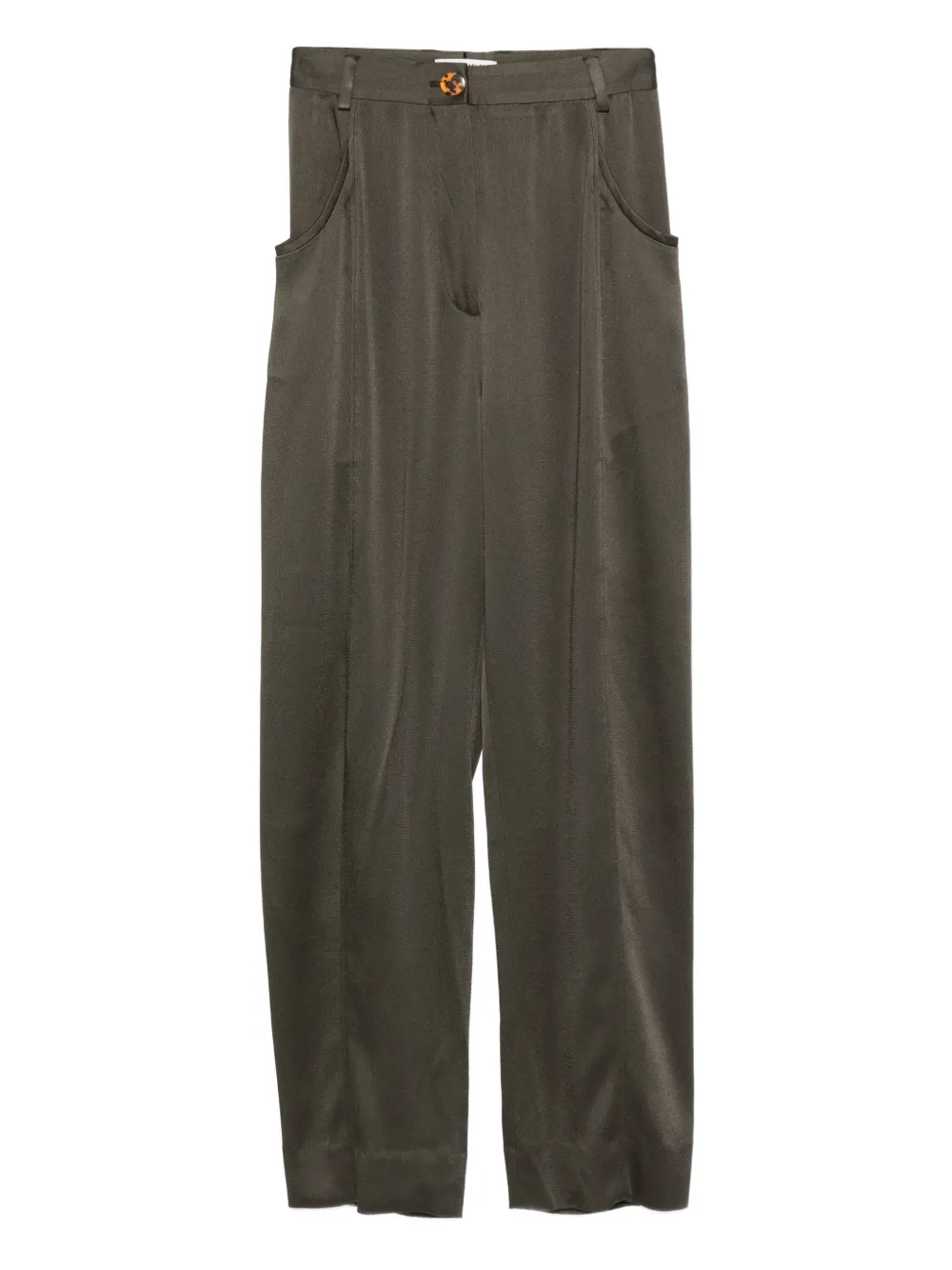 Blazé Milano Sorraia satin tapered trousers - Verde