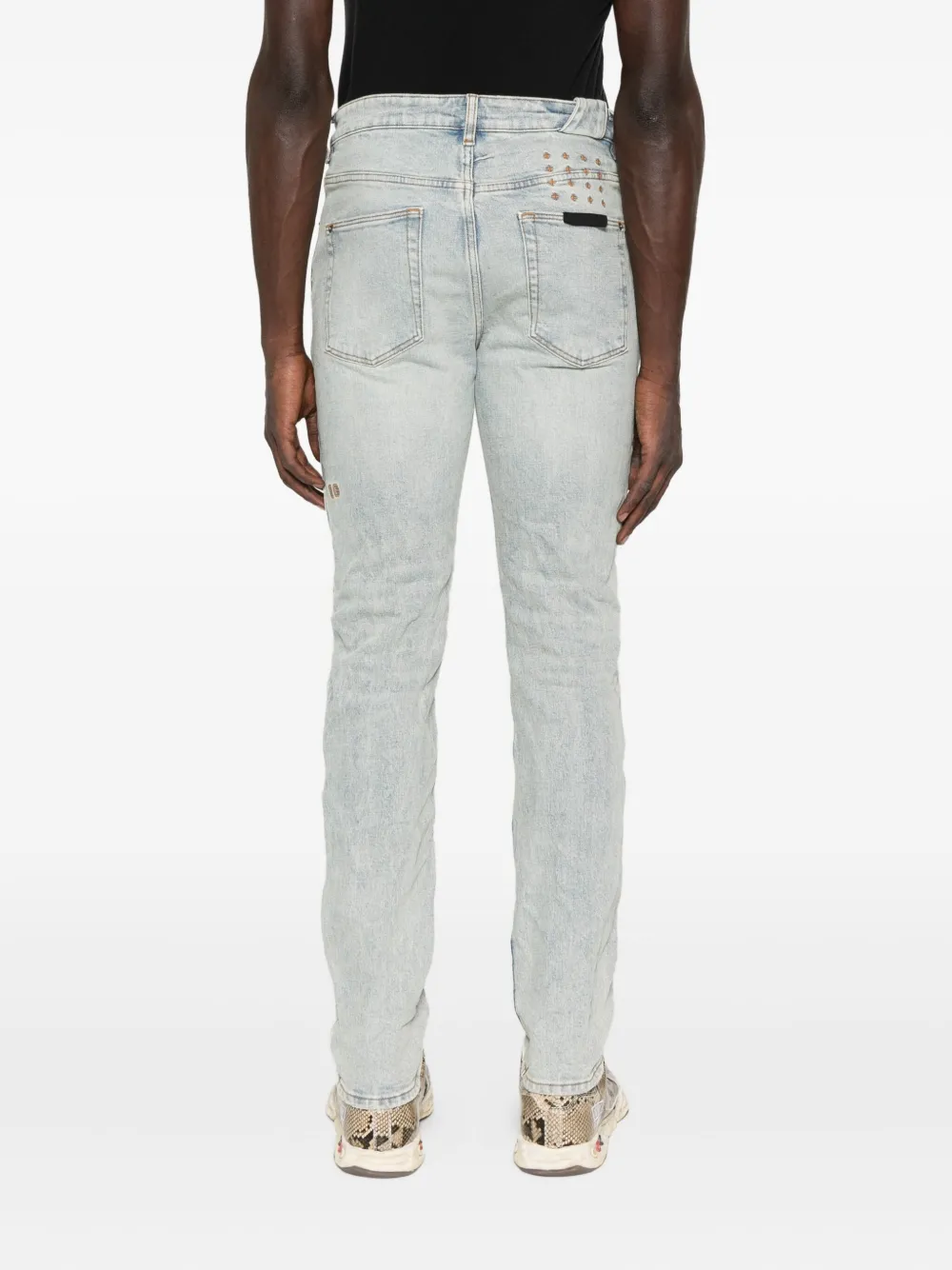 Ksubi Jeans met gerafeld detail Blauw