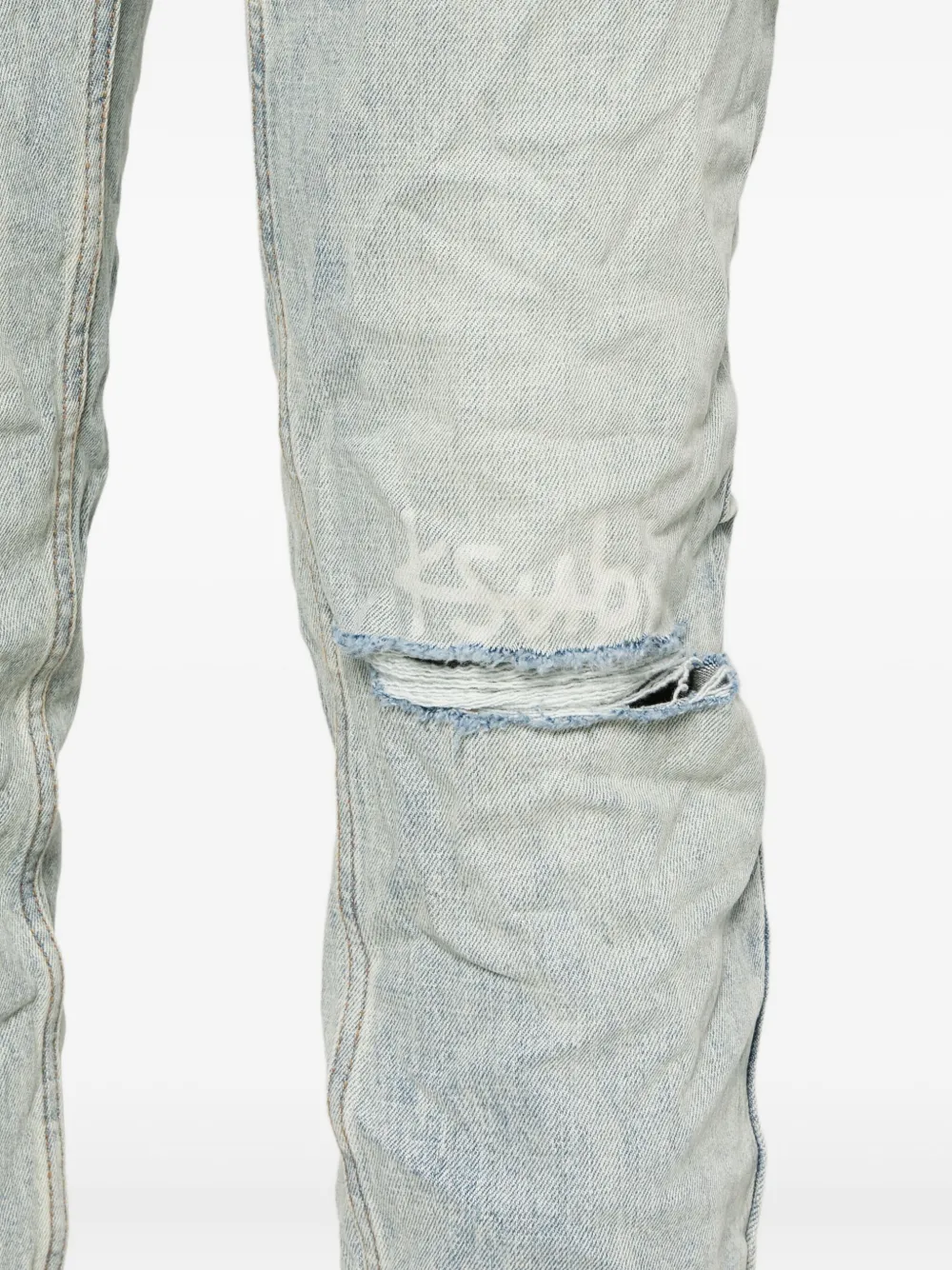 Ksubi Jeans met gerafeld detail Blauw