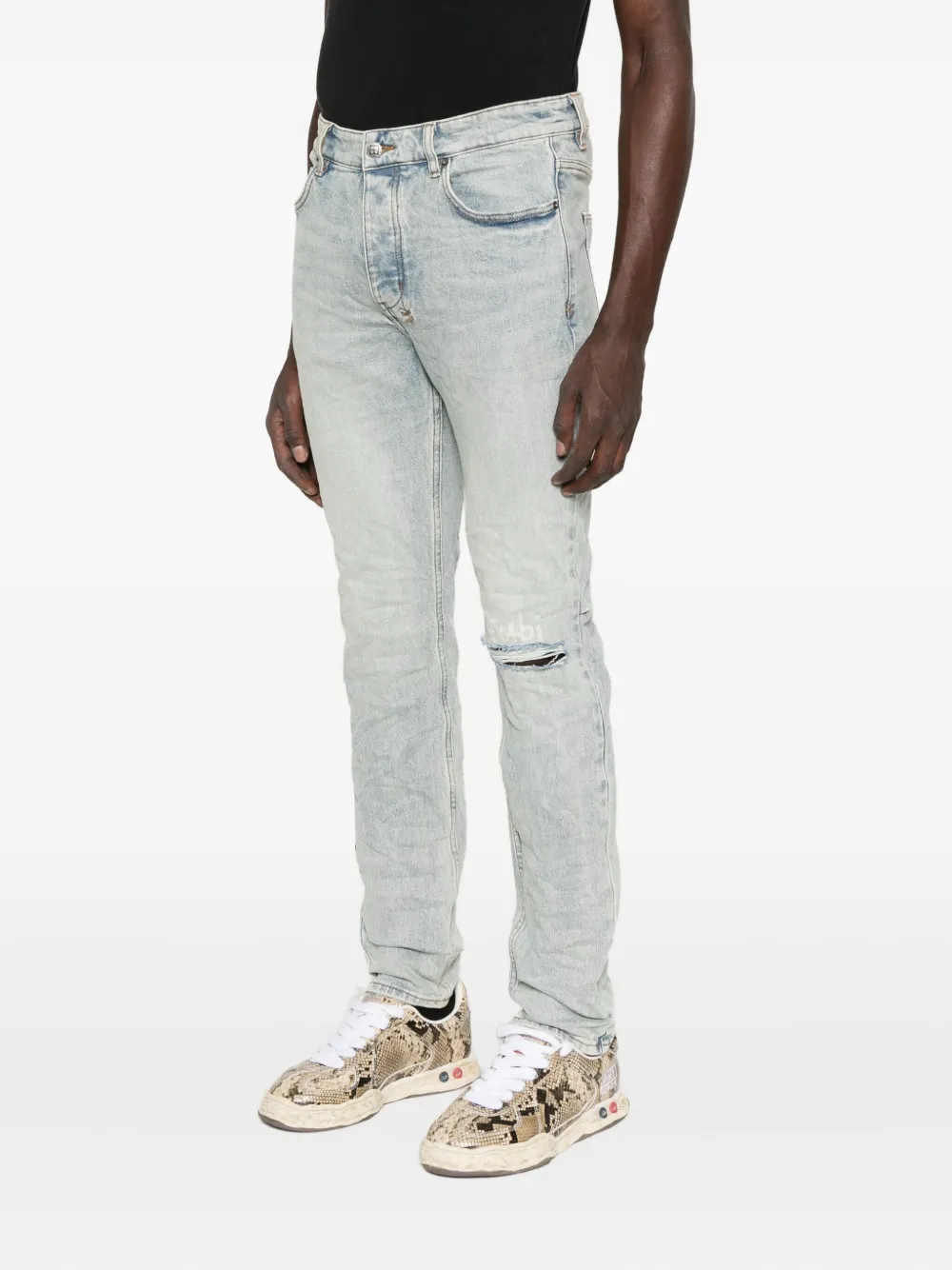 Ksubi Jeans met gerafeld detail Blauw