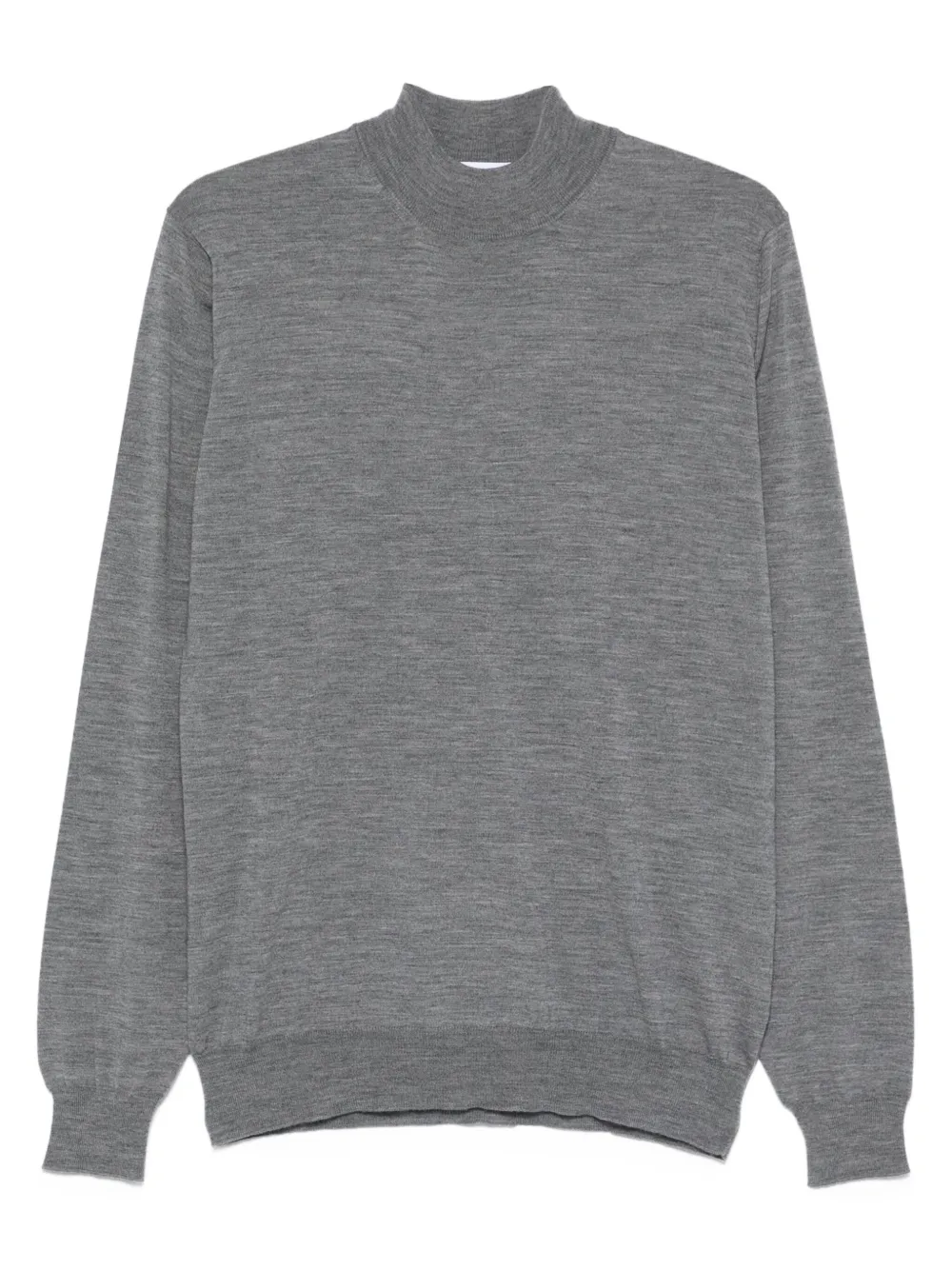 Lardini High-neck Wool Sweater In Gray