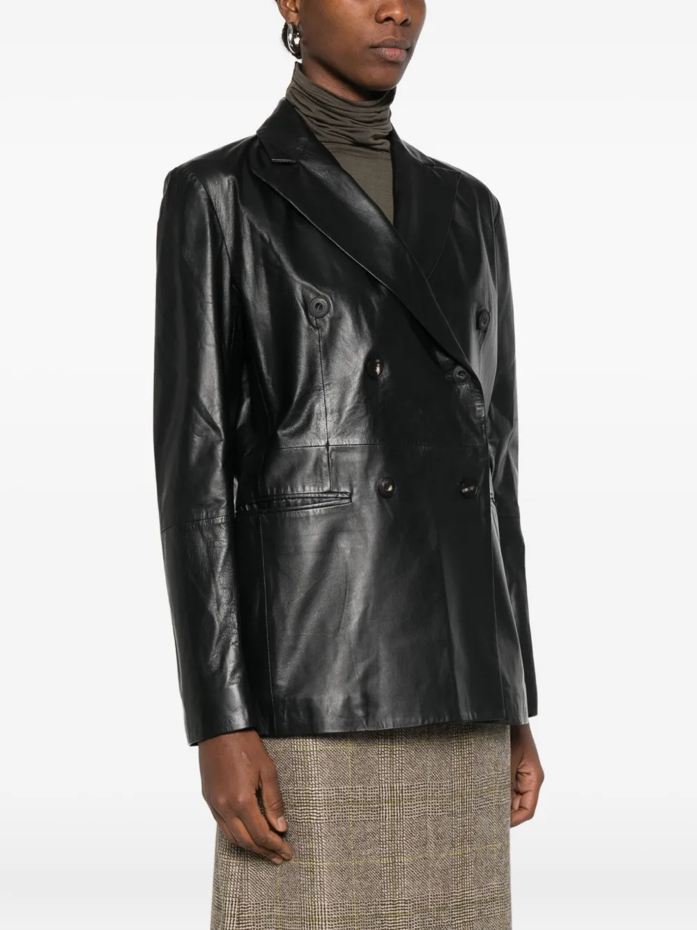 Antonelli Gin Tonic Double-breasted Pocket Jacket In Black