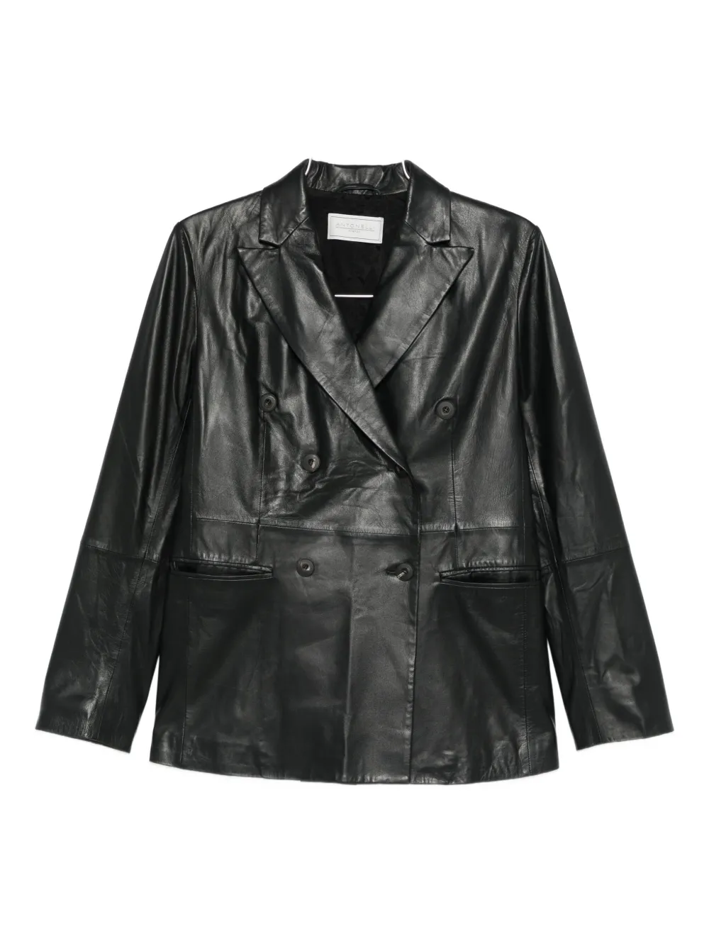 Antonelli Gin Tonic Double-breasted Pocket Jacket In Black