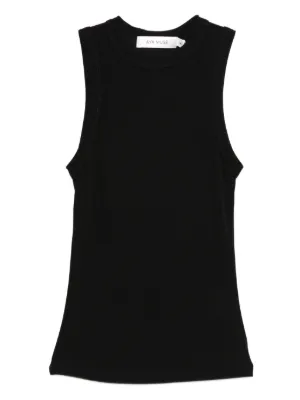 Baserange Heart Tank Top | Black | FARFETCH CH