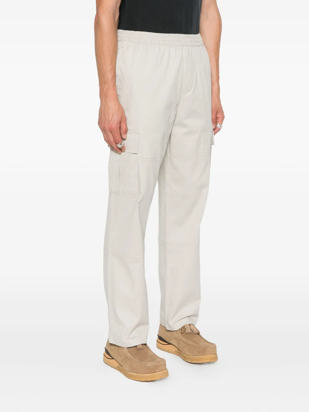 Represent elasticated-waist cargo trousers Grijs