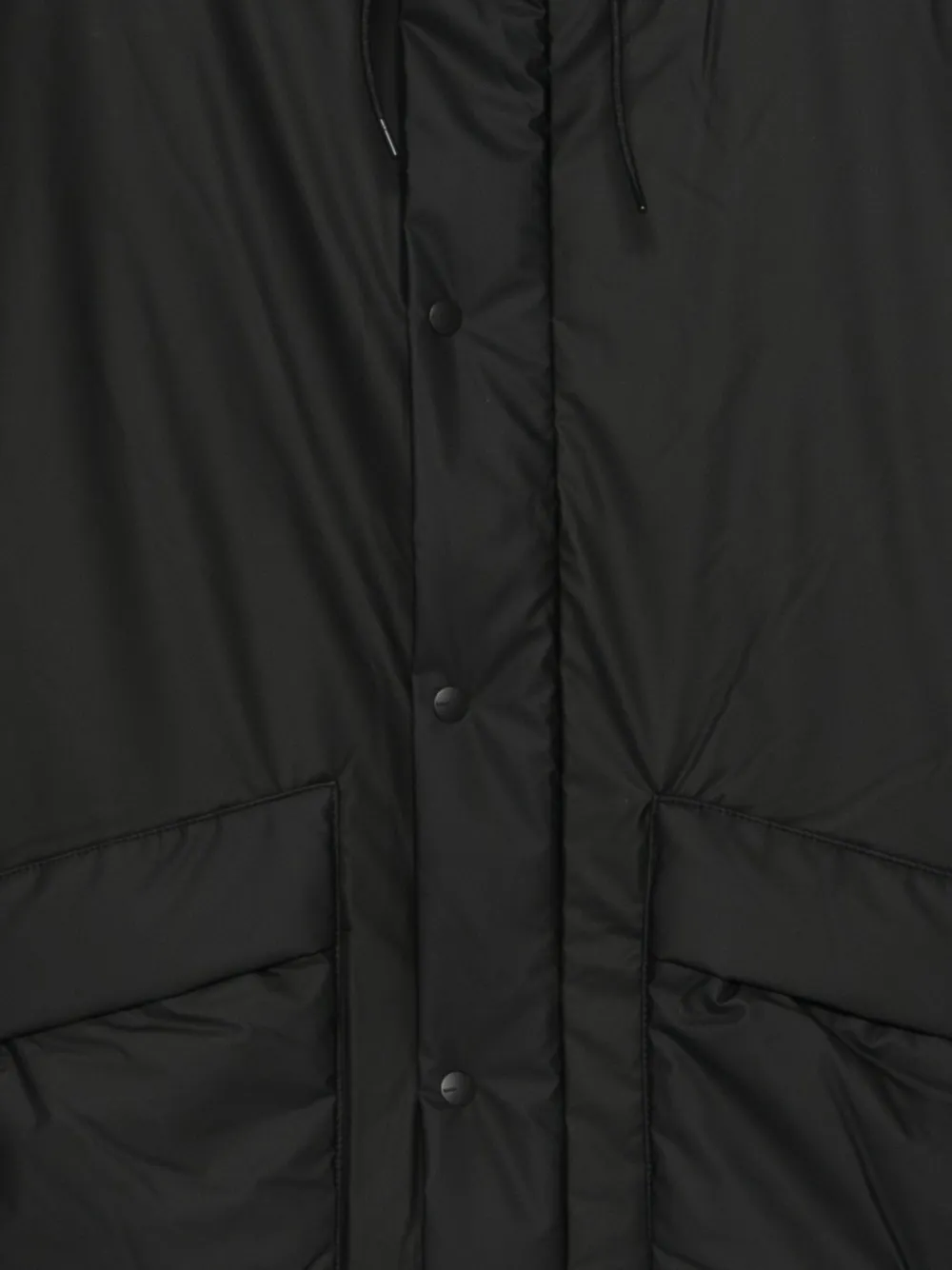 Rains Lohja Hooded Pocket Jacket In Black