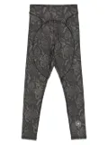 adidas by Stella McCartney TruePurpose snakeskin-print leggings - Black
