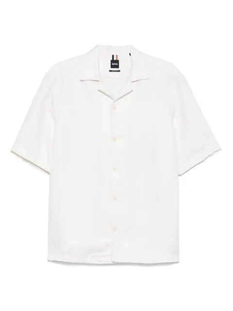 BOSS camp-collar shirt