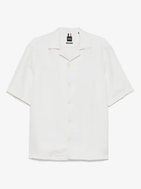 BOSS camp-collar shirt