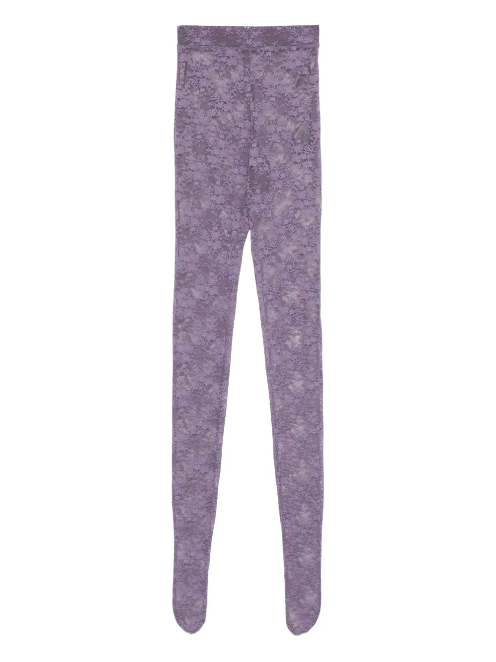 Alex Perry floral-lace leggings Paars
