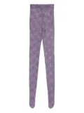 Alex Perry floral-lace leggings - Purple