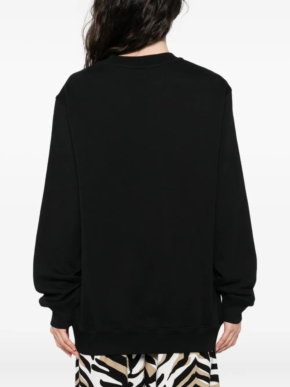 Moschino logo-print sweatshirt Zwart