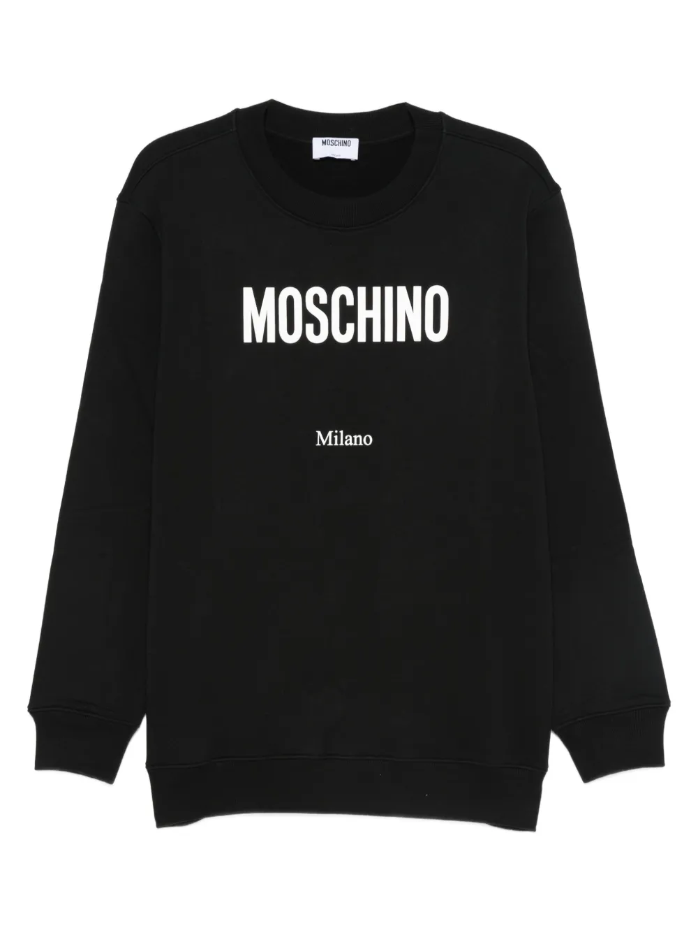Moschino logo-print sweatshirt Zwart