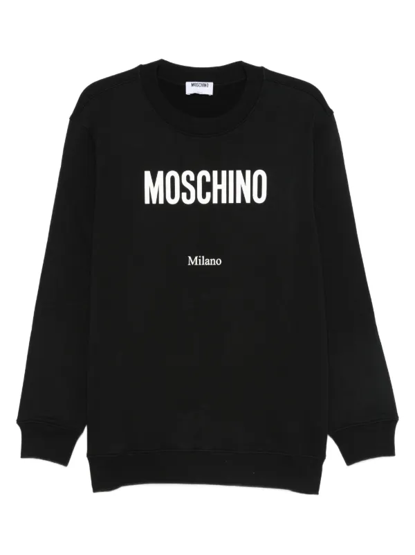 Moschino Logo-print Sweatshirt in Black