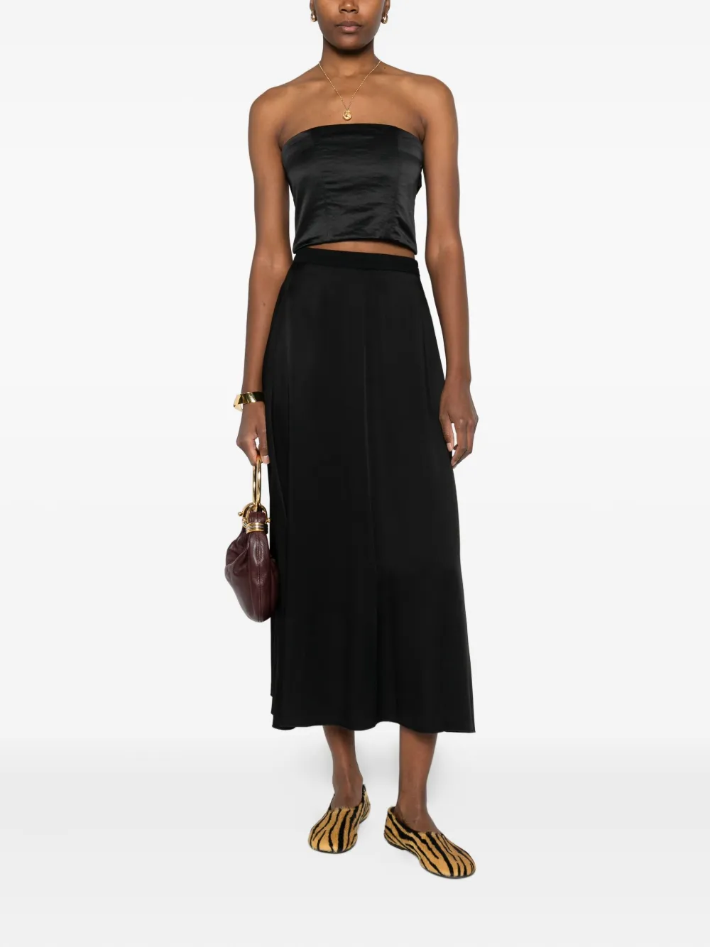 Forte Forte velvet skirt - Zwart