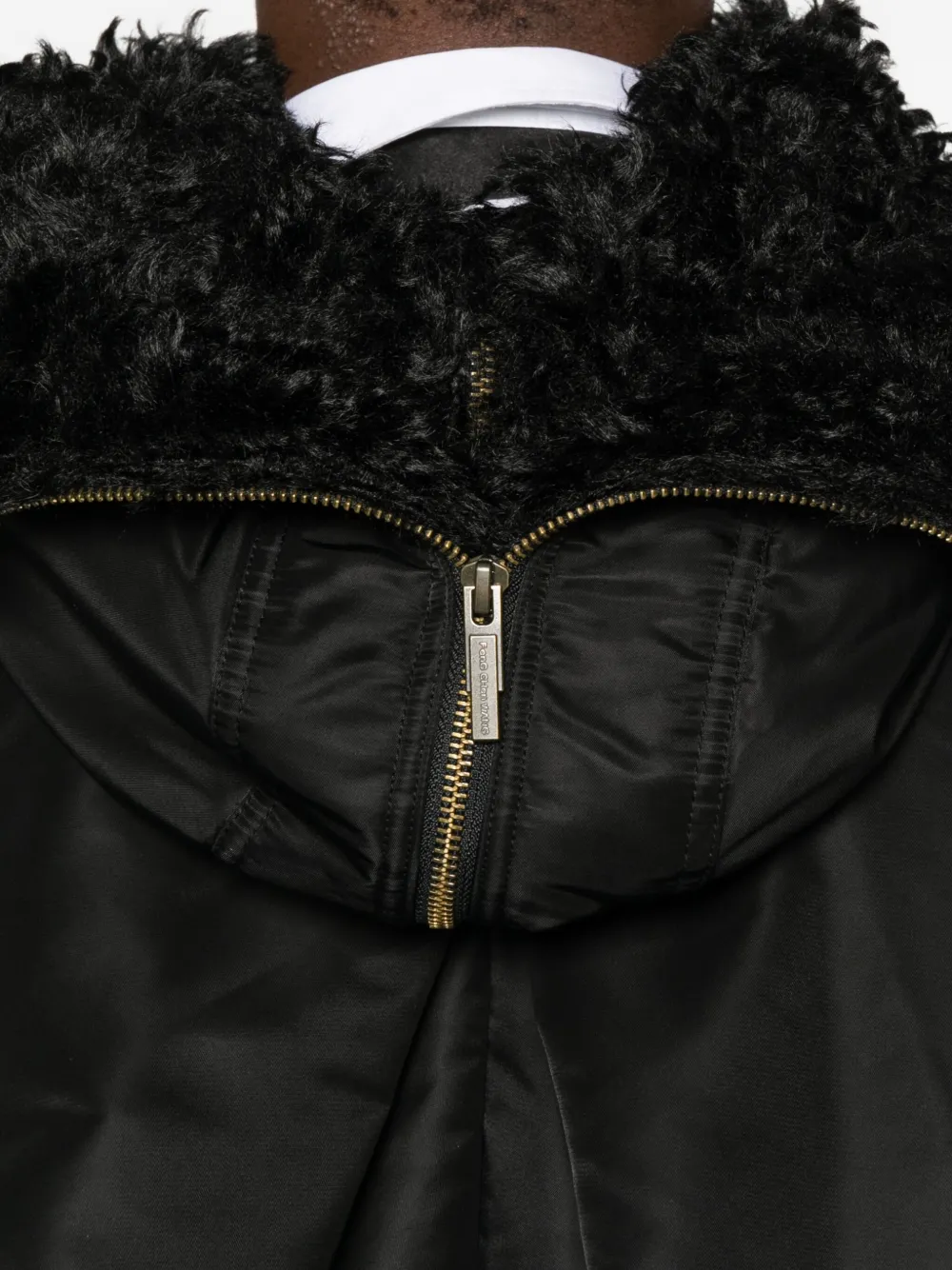 Feng Chen Wang Jas met capuchon Zwart