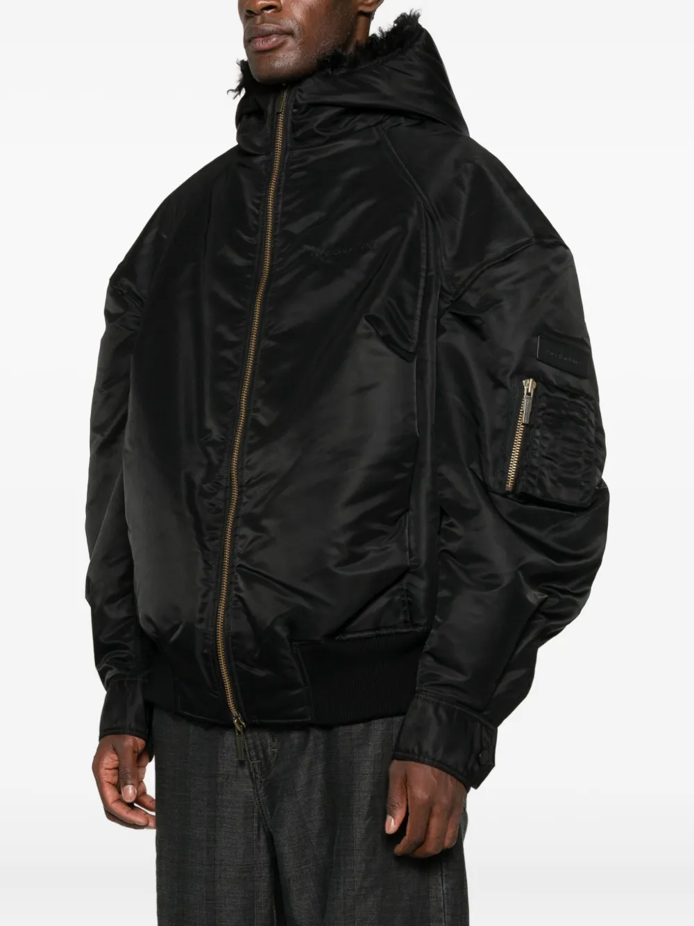 Feng Chen Wang Jas met capuchon Zwart