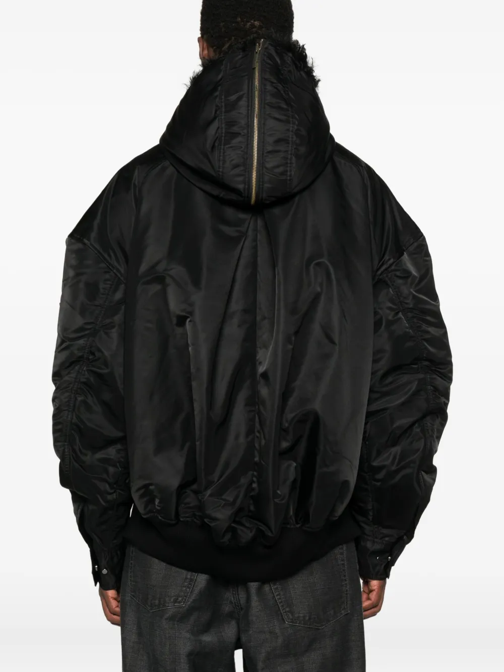 Feng Chen Wang Jas met capuchon Zwart