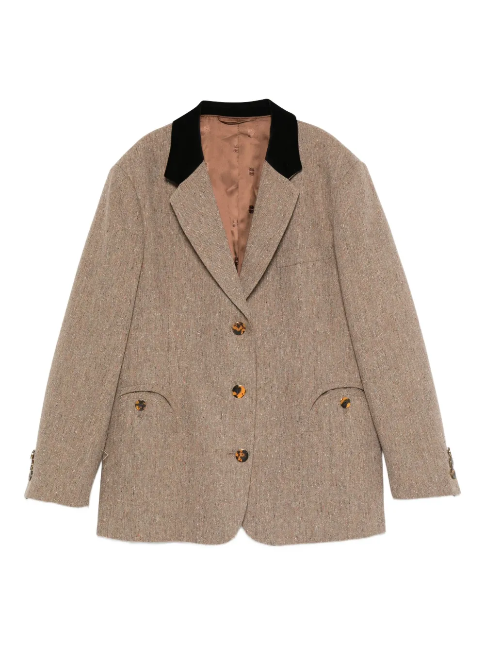 Blazé Milano notched-collar coat | Neutrals | Image 1