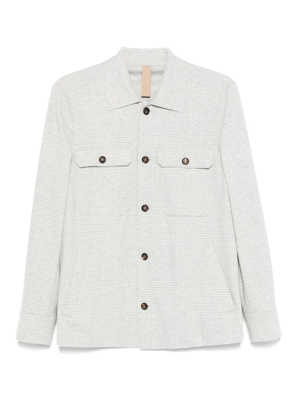 Eleventy sobrecamisa con motivo de cuadros | gris | Image 1