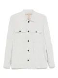 Eleventy checked shirt jacket - Grey