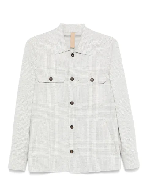 Eleventy checked shirt jacket