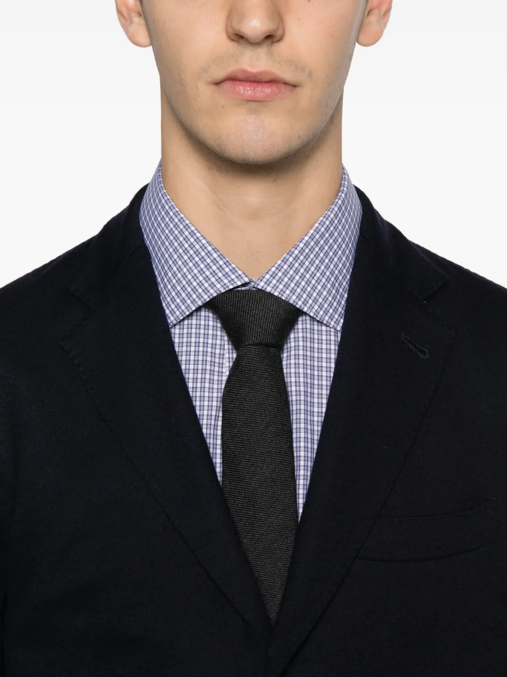 Eleventy Buttoned Suit In Black