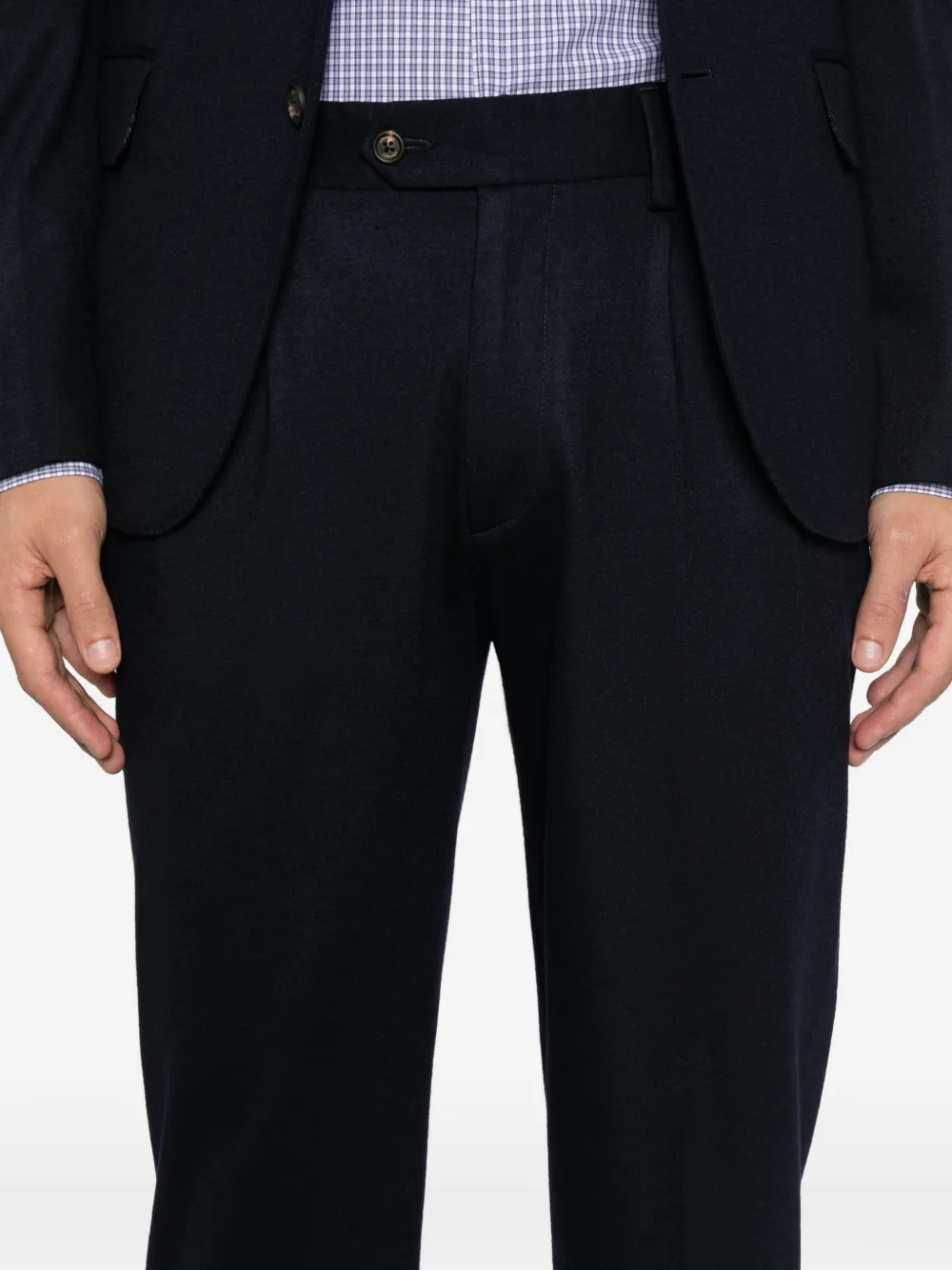 Eleventy Buttoned Suit In Black