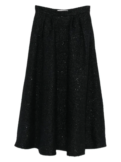 Alessandra Rich sequin-embellished pleated skirt