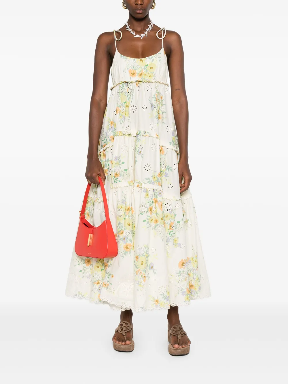 ALEMAIS Jurk met bloemenprint Beige
