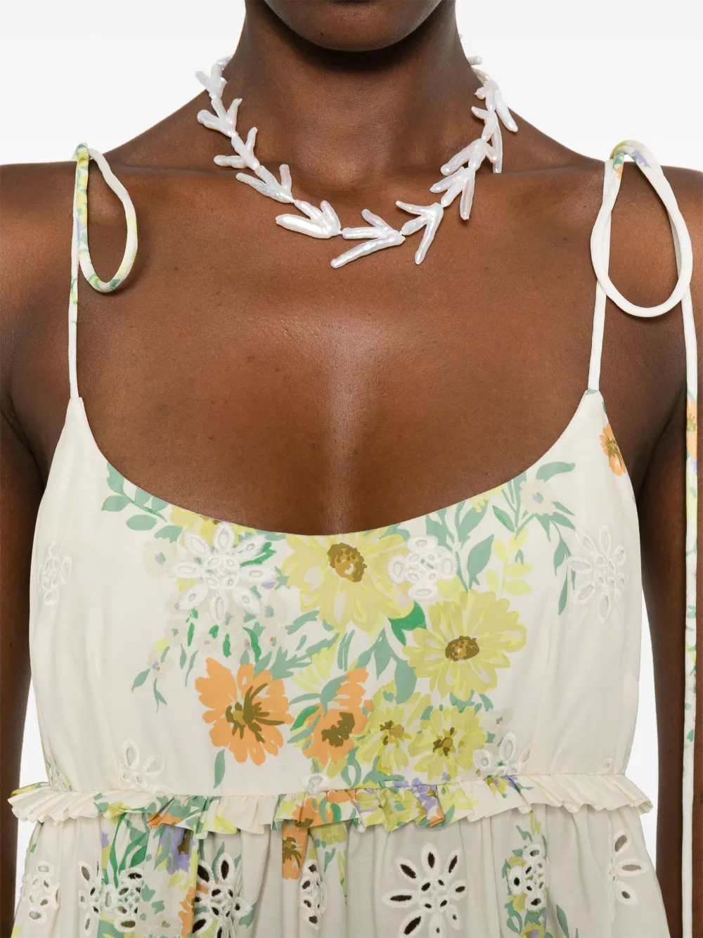 ALEMAIS Jurk met bloemenprint Beige