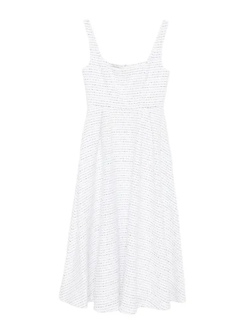 Alessandra Rich striped sleeveless dress