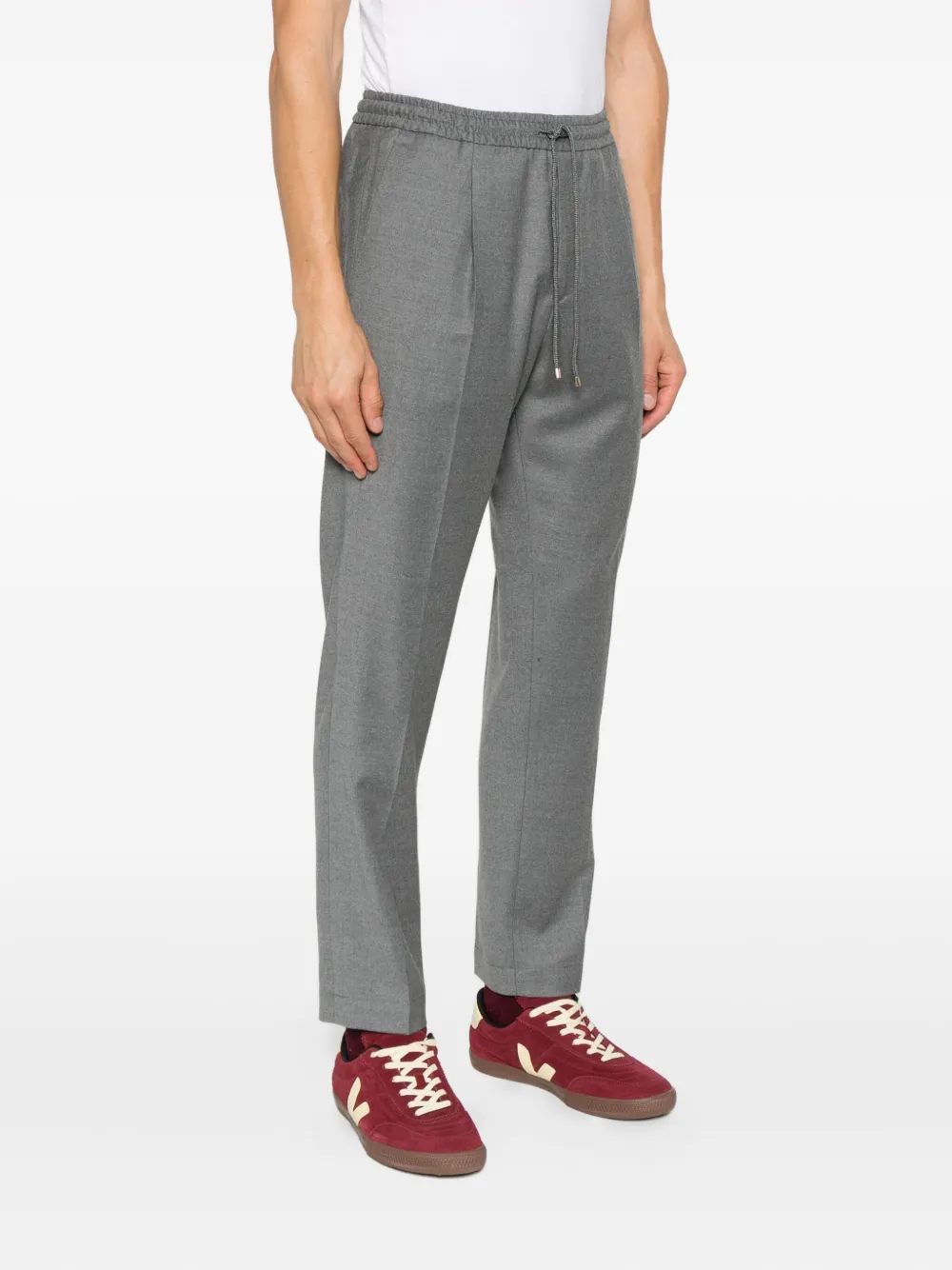 Briglia 1949 drawstring pleated trousers Grijs