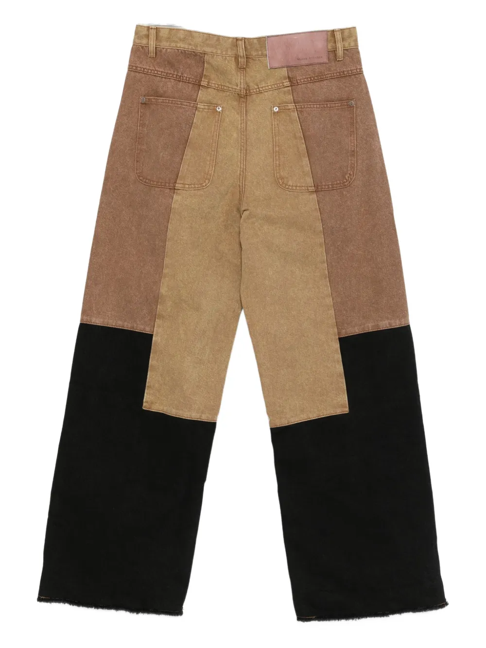 Glass Cypress patchwork wide-leg trousers | Wide Leg Pants | Image 2