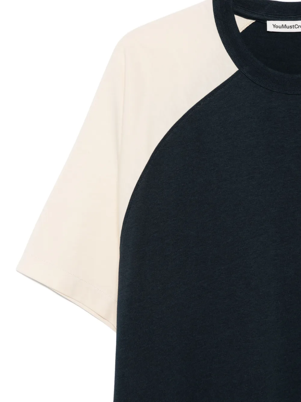 YMC raglan-sleeve T-shirt Blauw