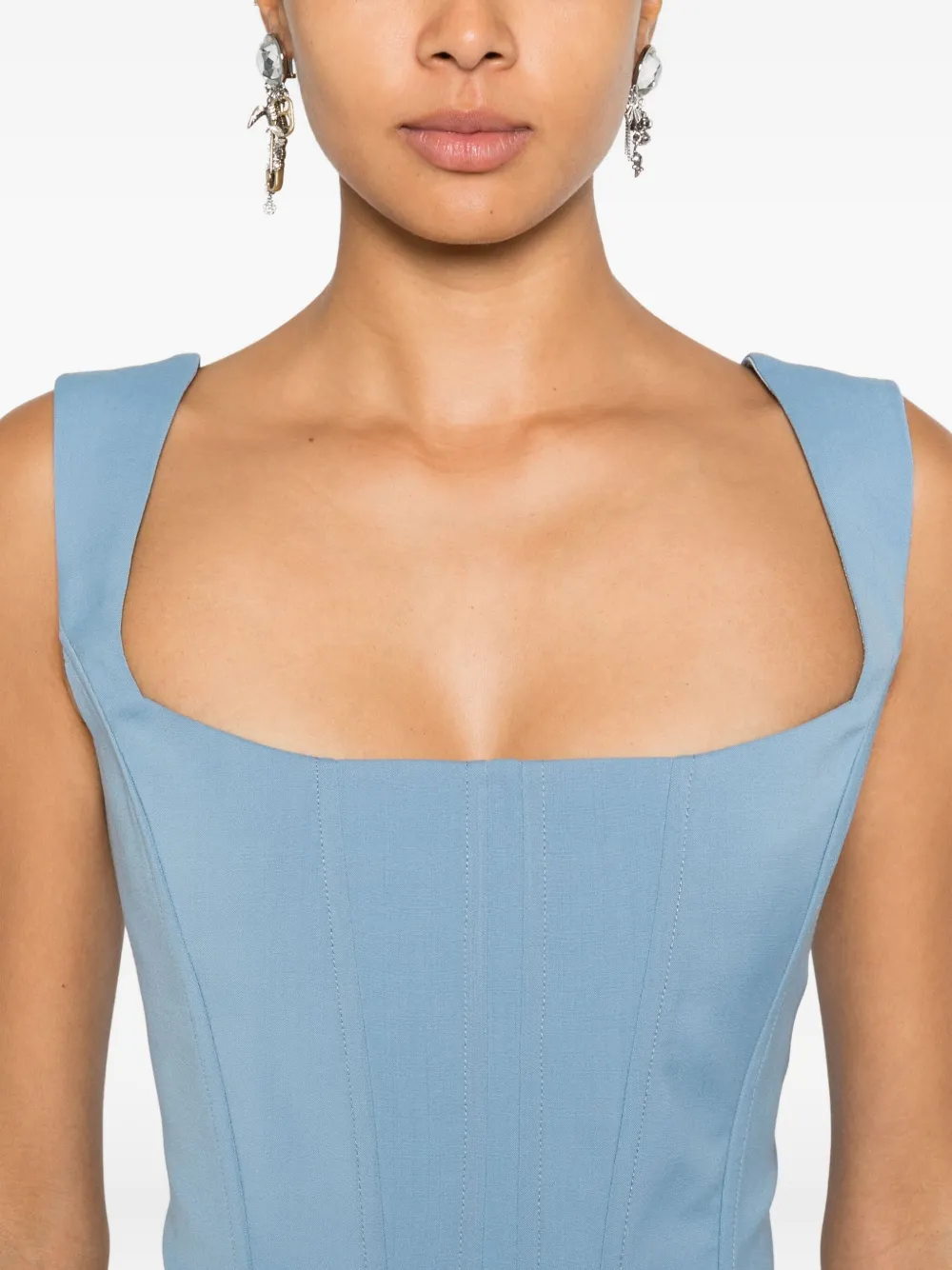 Giuseppe Di Morabito Top met vierkante hals Blauw