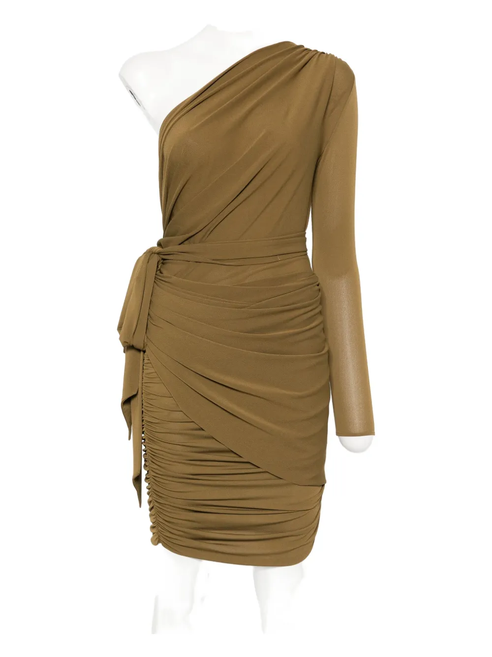 Alex Perry One-shoulder Draped Mini Dress
