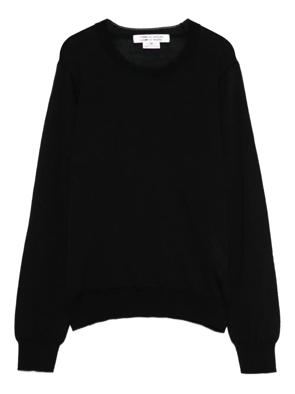 Comme Des Garçons round-neck long-sleeve sweater | Black | Image 1