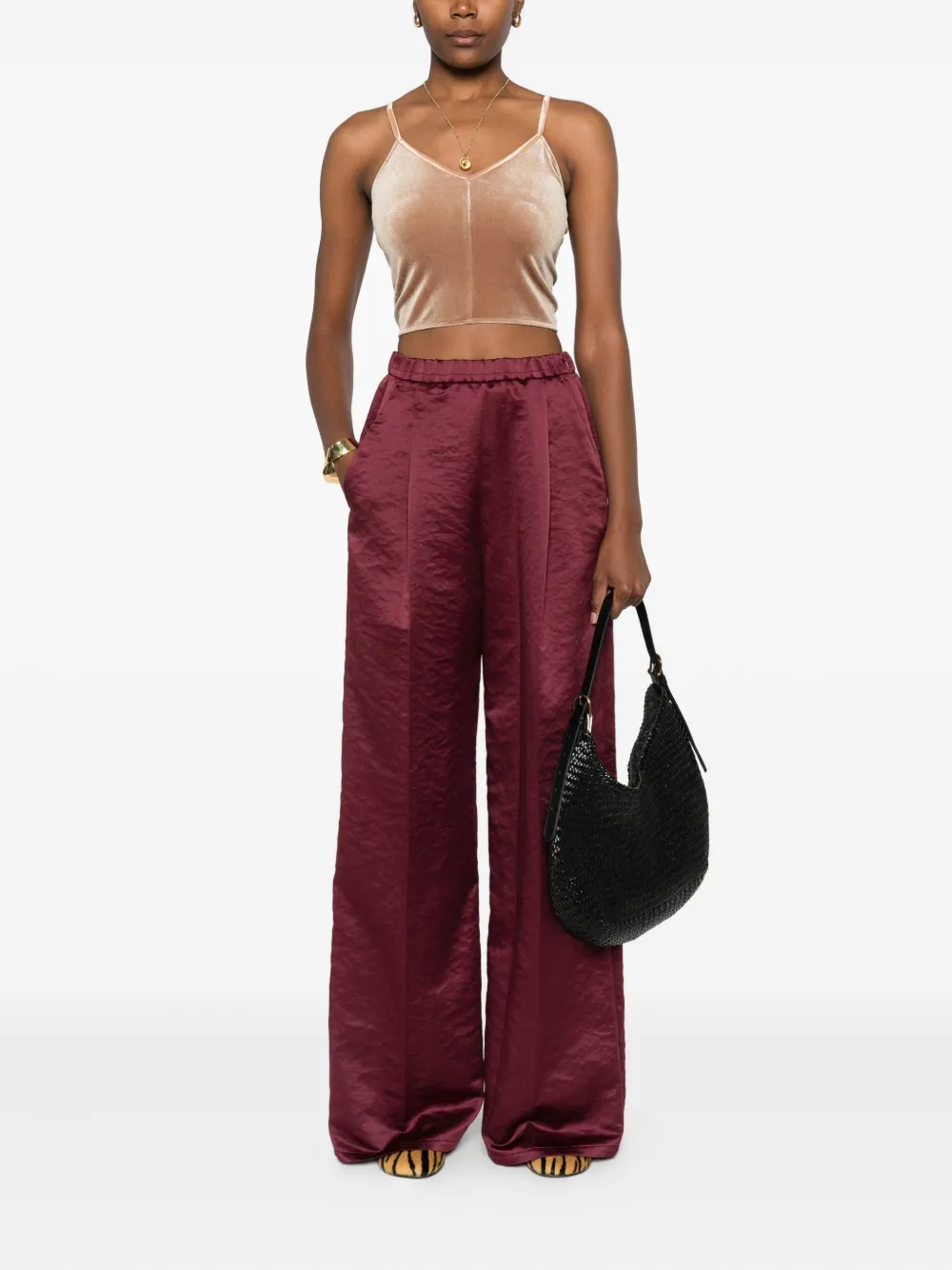 Forte Forte elasticated-waist pants | Wide-Leg Pants | Image 2