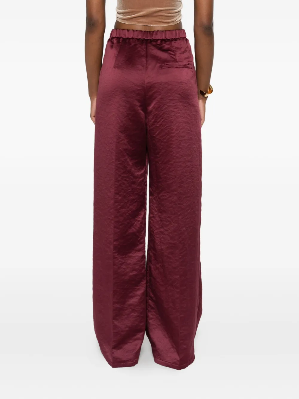 Forte Broek met elastische taille Rood