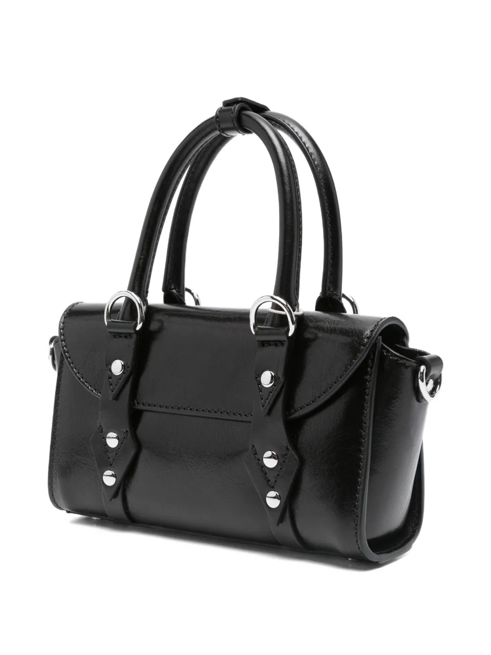 Vivienne Westwood orb-embellished leather tote bag Zwart