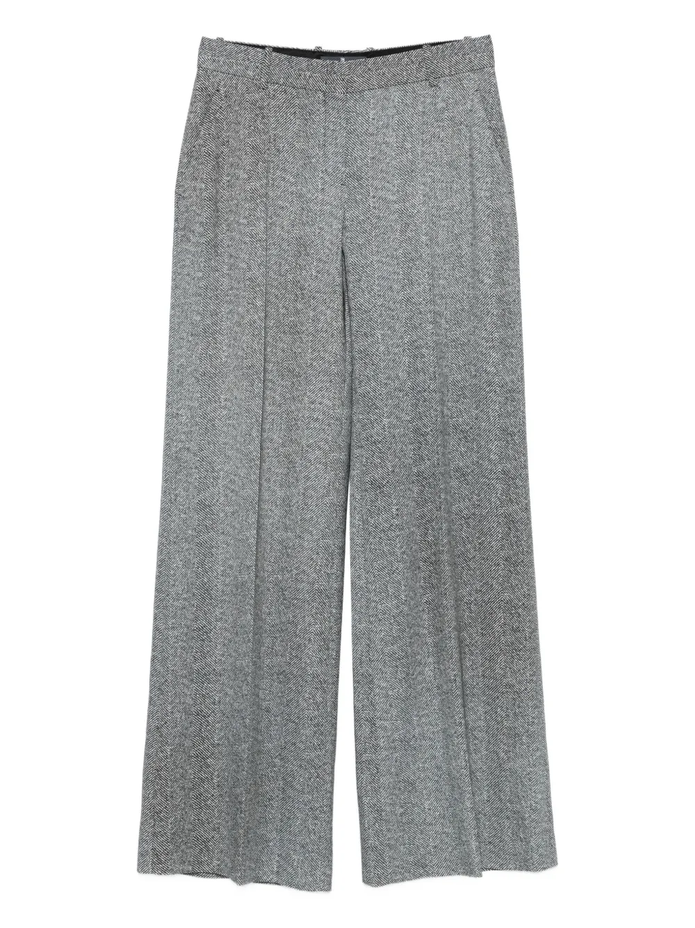 Ermanno Scervino Broek met visgraatpatroon Grijs