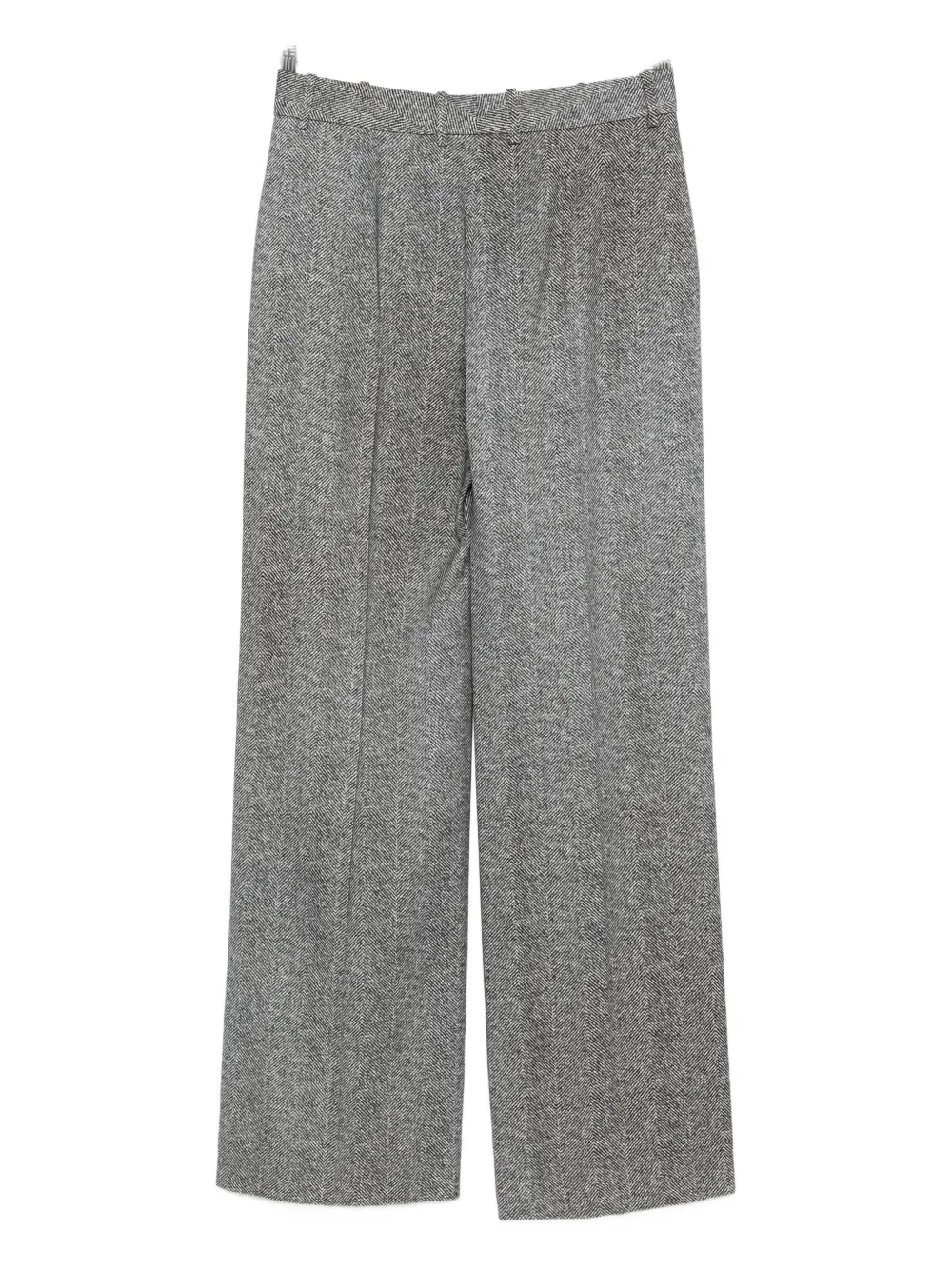 Ermanno Scervino Broek met visgraatpatroon Grijs