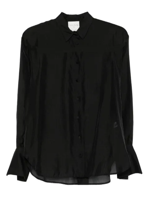 Forte Forte sheer-panel collared shirt