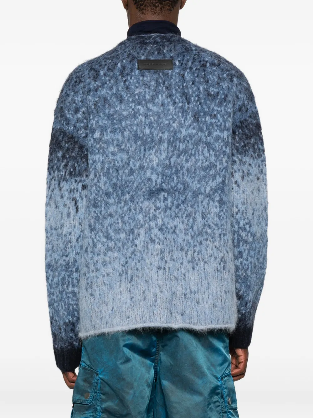 Feng Chen Wang Ombré vest met knopen Blauw