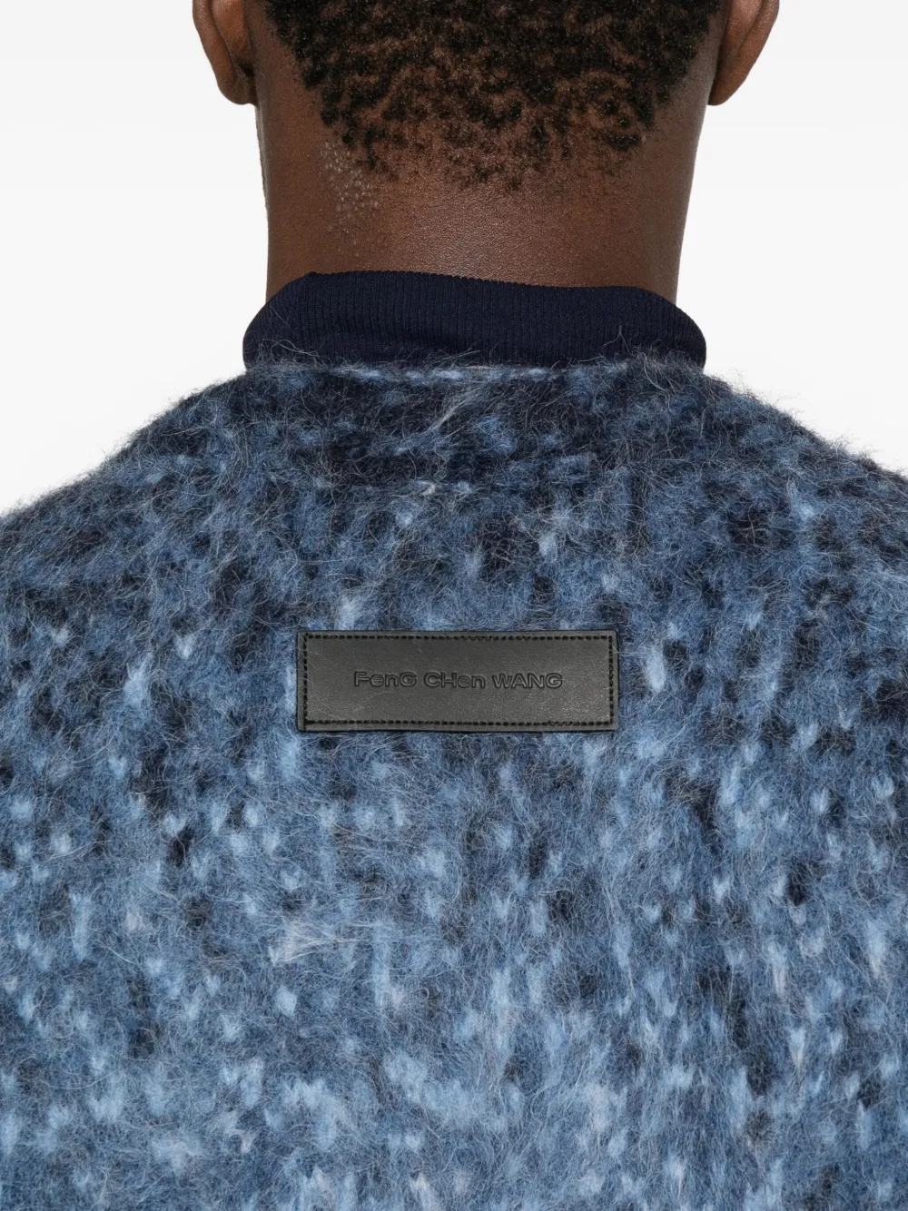 Feng Chen Wang Ombré vest met knopen Blauw