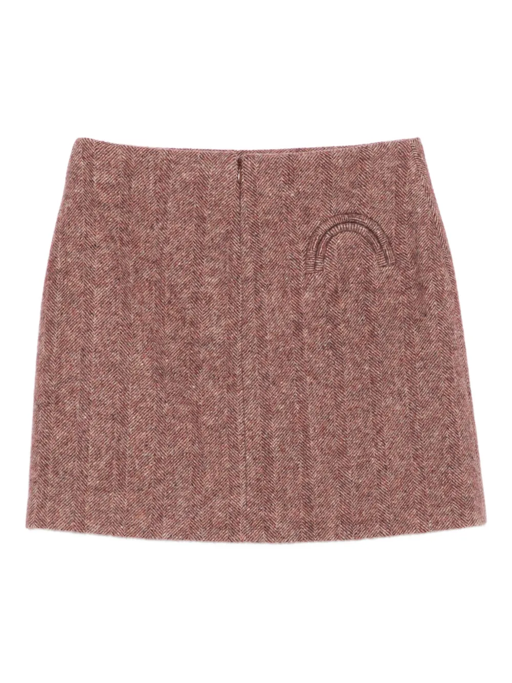 Blazé Milano herringbone mini skirt - Roze